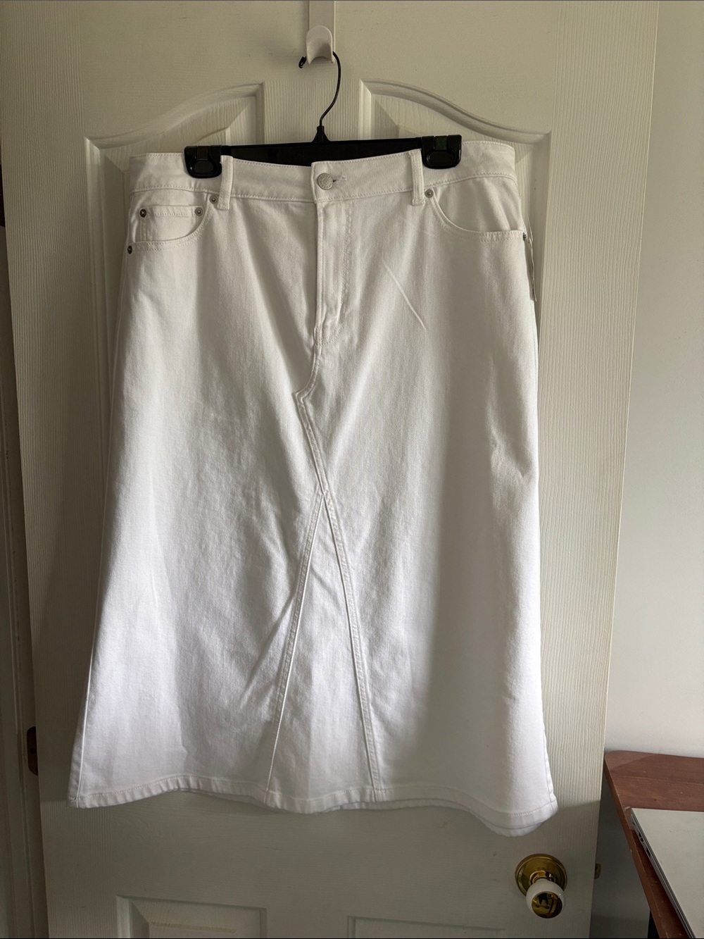 Men's White Denim Jeans Skirt